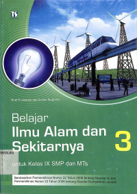 Image of Belajar Ilmu Alam Dan Sekitarnya 3 Untuk Kelas IX SMP/MTs