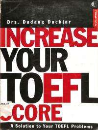 Image of INCREASE YOUR TOEFL SCORE