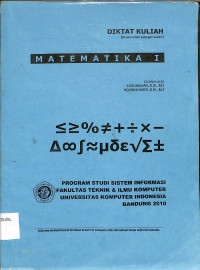 Image of MATEMATIKA I