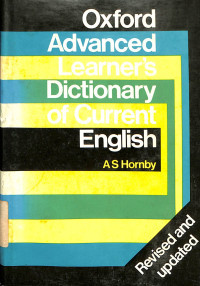 Image of Oxford Advanced Learner's Dictionary of Current English