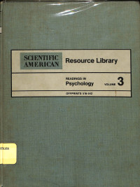 Image of Scientific American Resource Library Readings In psychology volume 3