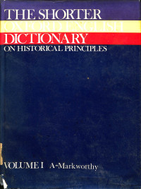 Image of THE SHORTER OXFORD ENGLISH DICTIONARY
ON HISTORICAL PRINCIPLES