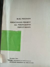 Image of BUKU PEDOMAN PERENCANAAN PERABOT dan PERLENGKAPAN PERPUSTAKAN