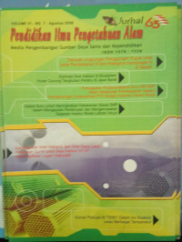 Image of Jurnal Pendidikan Ilmu Pengetahuan Alam