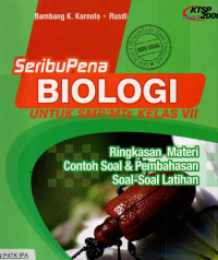 Image of Seribu Pena Biologi Untuk SMP/MTs Kelas VII Jilid 1