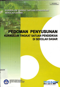 Image of Pedoman Penyusunan Kurikulum Tingkat Satuan Pendidikan di Sekolah Dasar