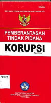 Image of Pemberantasa Tindak Pidana Korupsi Edisi 2009