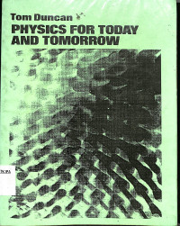 Image of PHYSICS FOR TODAY AND TOMORROW