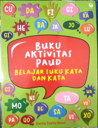 Image of Buku Aktivitas Paud : Belajar Suku Kata dan Kata