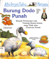 Image of Aku Ingin Tahu Mengapa Burung Dodo Punah