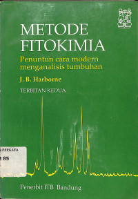 Image of METODE FITOKIMIA penuntun cara modern menganalisis tumbuhan